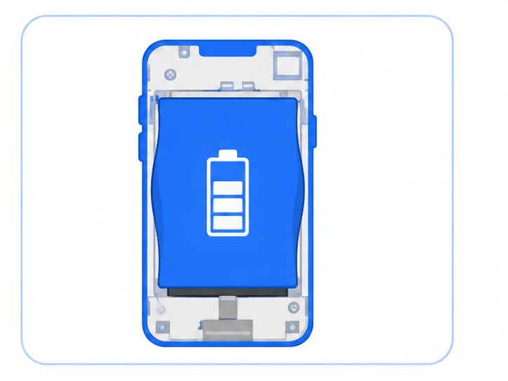Icon minh họa pin điện thoại phồng